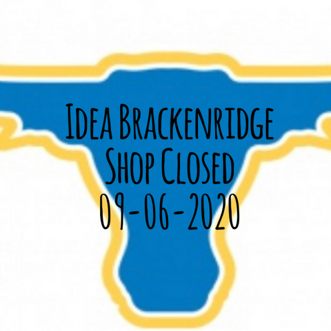 Shop Closed 9/6/2020